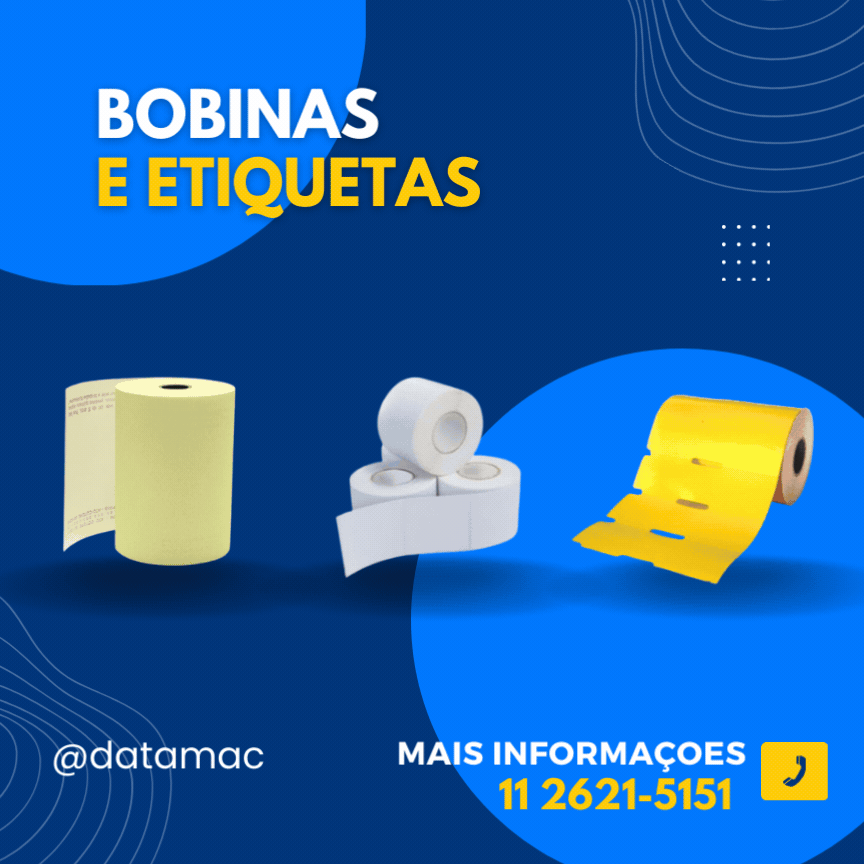 Imagem gif com Bobina Térmica para PDV, Etiqueta Adesiva Térmica para Balança, Etiqueta de Gondola, Smartpos, PDV Móvel, Catraca de Acesso, Antenas Antifurto. Produtos para automação comercial.